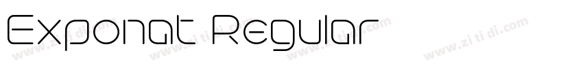 Exponat Regular字体转换